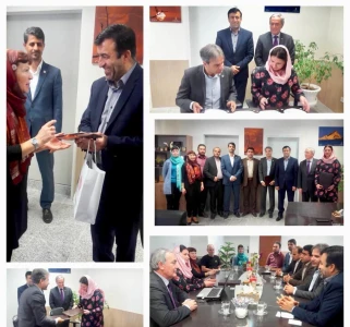 Signing an agreement between Qeshm Island UNESCO Global Geopark (Iran)  and Idrija UNESCO Global Geopark  (Slovenian) 

